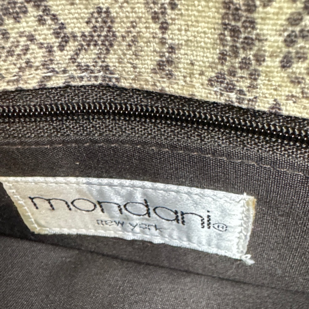 Mondani Cream and Brown Crossbody Bag - Picture 2 of 3